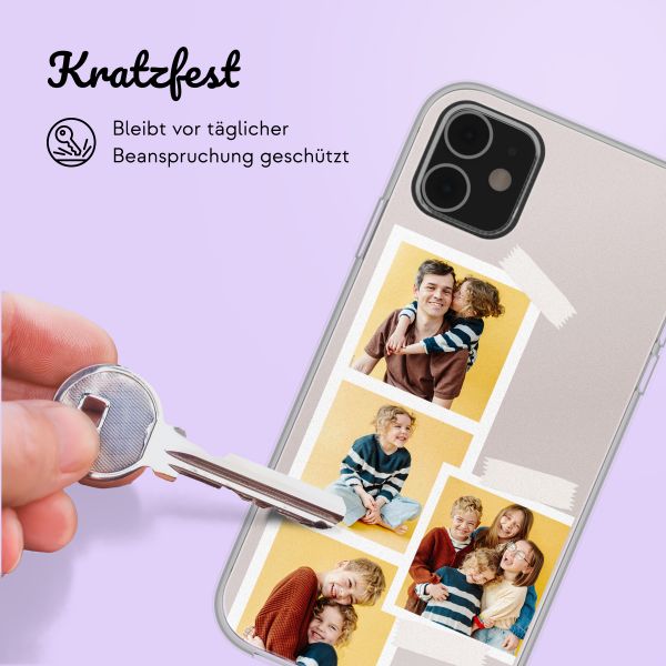 Personalisierte Hülle mit Filmrolle N°1 iPhone SE (2022 / 2020) / 8 / 7- Transparent