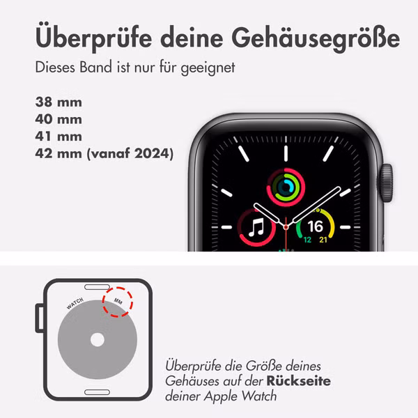 Apple Sport Loop Band für die Apple Watch Series 1 bis 9 / SE (38/40/41 mm) | Series 10 (42 mm) - Winter Blue