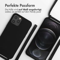 imoshion Silikonhülle mit Band für das iPhone 12 (Pro) - Schwarz