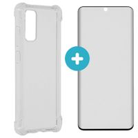 imoshion Anti-Shock Backcover + Premium Screen Protector Galaxy S20