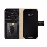 iDeal of Sweden Magnet Wallet+ Klapphülle Apple iPhone 18 Pro / 17 Pro - Black Croco