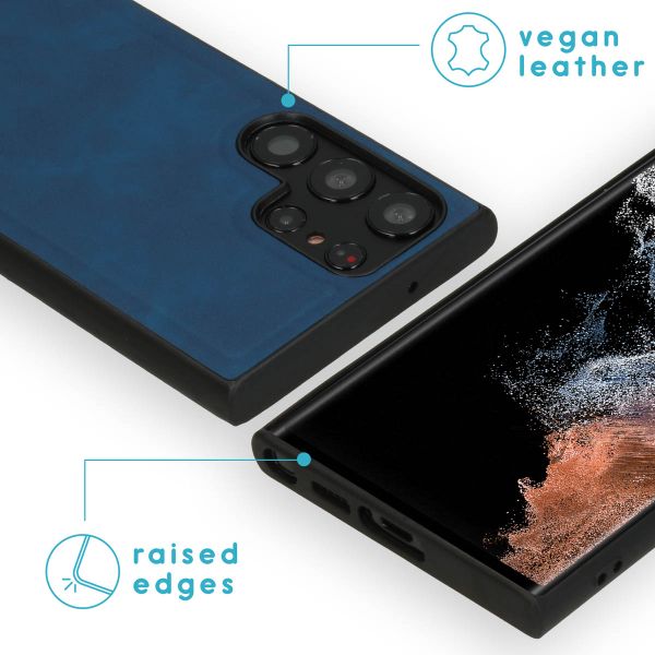 imoshion Entfernbare 2-1 Luxus Klapphülle Samsung Galaxy S23 Ultra - Blau