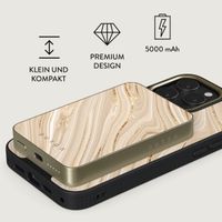 Burga Magnetische Powerbank 5.000 mAh - Geeignet für MagSafe und Qi2 - Full Glam / Gold