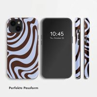 Selencia Vivid Back Cover Apple iPhone 14 - Dream Swirl Chocolate