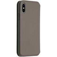 Apple Leather Folio Klapphülle Beige für das Apple iPhone X / Xs