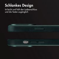 Accezz Vintage Leather Magsafe Backcover Apple iPhone 14 Pro - Smokey Green