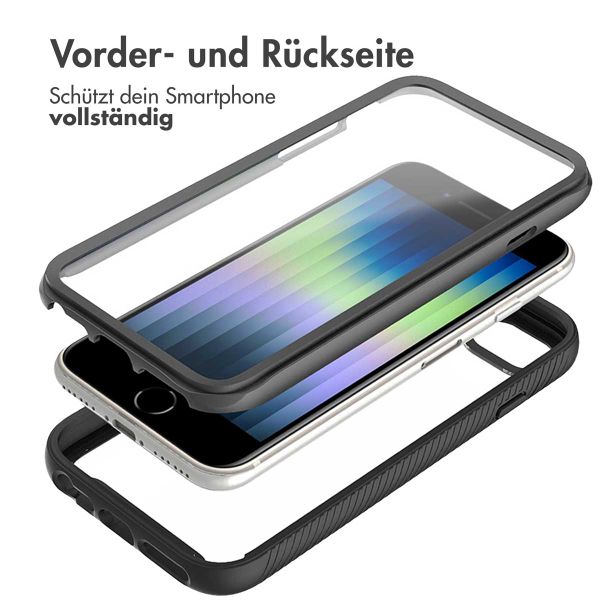 imoshion 360° Full Protective Case für das iPhone SE (2022 / 2020) / 8 / 7 / 6(s) - Schwarz