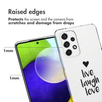 imoshion  Design Hülle für das Samsung Galaxy A53 - Live Laugh Love 