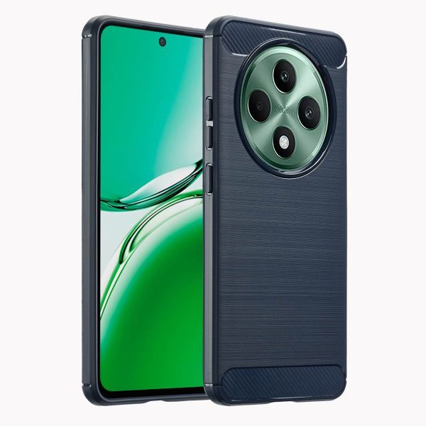 imoshion Brushed Back Cover für das Oppo Reno 12F 5G - Dunkelblau