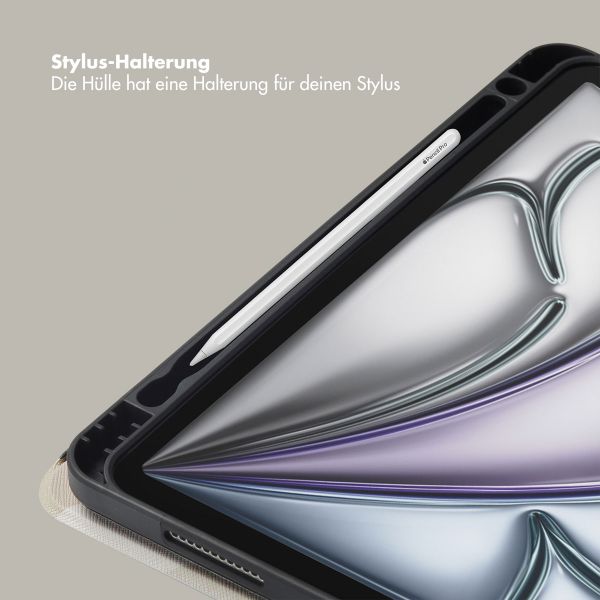 Selencia Vivid Klapphülle Apple iPad Air 11 Zoll (2025) M3 / (2024) M2 / Air 5 (2022) / Air 4 (2020) - Desert Waves Beige