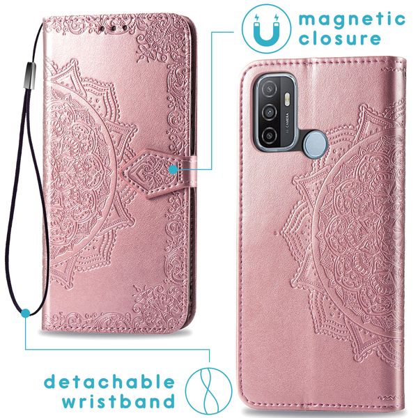 imoshion Mandala Klapphülle Oppo A53 / Oppo A53s - Rosé gold