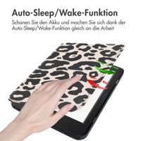 imoshion Design Slim Hard Case Klapphülle Kobo Nia - Leopard