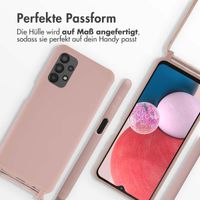 imoshion SilikonHülle mit Band Samsung Galaxy A13 (4G) - Sand Pink