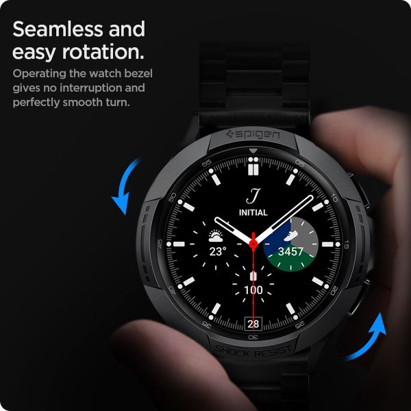 Spigen Chrono Shield für die Samsung Galaxy Watch 4 Classic - 46 mm - Schwarz