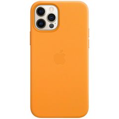 Apple Leder-Case MagSafe für Apple iPhone 12 (Pro) - California Poppy
