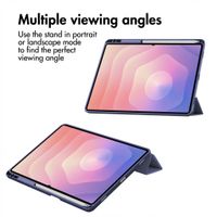 imoshion Trifold Hardcase Klapphülle Samsung Galaxy Tab S11 Ultra - Dunkelblau