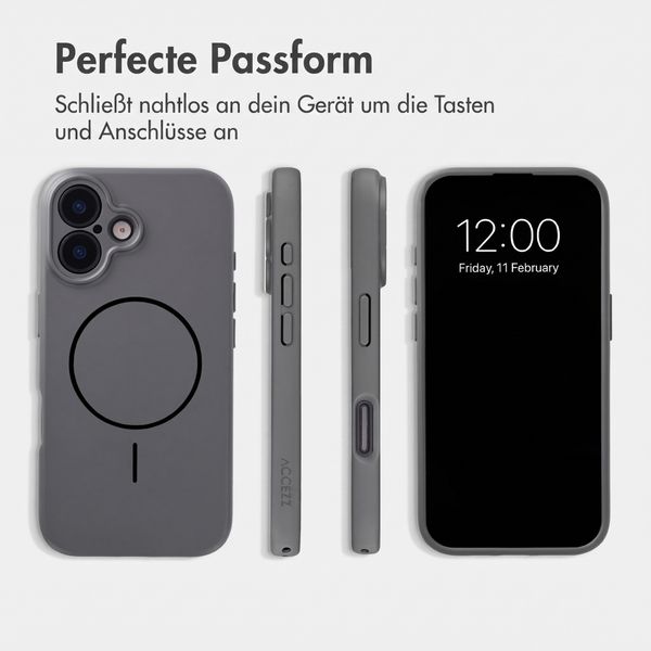Accezz Grip Backcover mit MagSafe Apple iPhone 17 - Grau