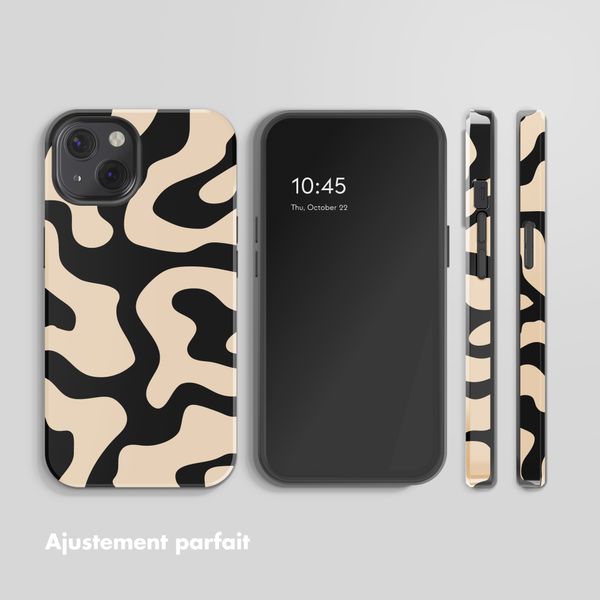 Selencia Vivid Rückabdeckung mit MagSafe Apple iPhone 13 - Art Wave Black