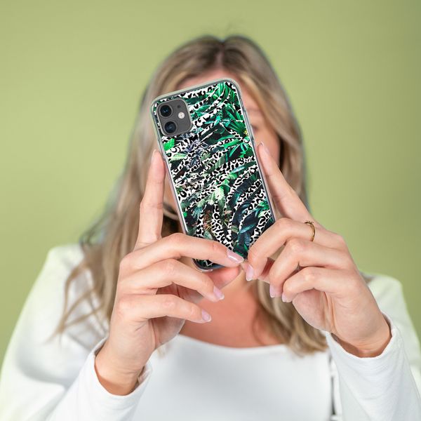 imoshion Design Hülle iPhone 11 Pro - Dschungel - Weiß / Schwarz