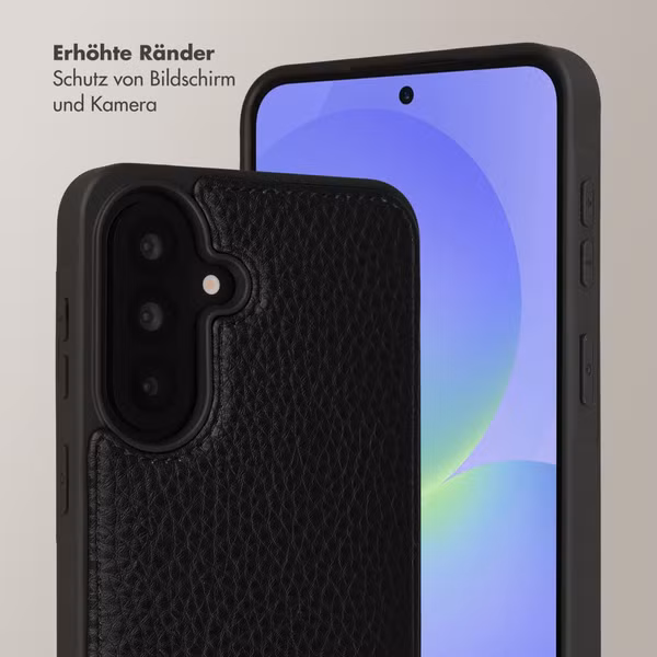 Selencia Nova HandyHülle mit Kordel und Kartenhalter Samsung Galaxy A37 (5G) - Schwarz
