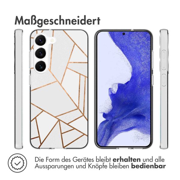 imoshion Design Hülle für das Samsung Galaxy S23 Plus - White Graphic