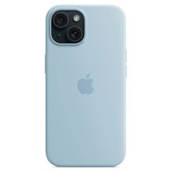Apple Silikon-Case MagSafe für das Apple iPhone 15 - Hellblau