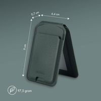 Accezz Leder-Wallet mit Standfunktion - Geeignet für MagSafe und Qi2 - Cedar Green