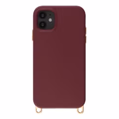 Selencia Rivièra Backcover mit MagSafe mit abnehmbaren Haken Apple iPhone 11 - Bold Burgundy