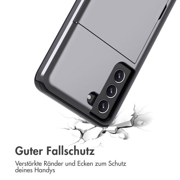 imoshion Backcover mit Kartenfach Samsung Galaxy S21 FE - Grau