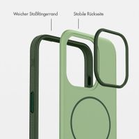 imoshion Color Backcover mit Thin MagSafe Ring Apple iPhone 15 Pro - Dunkelgrün