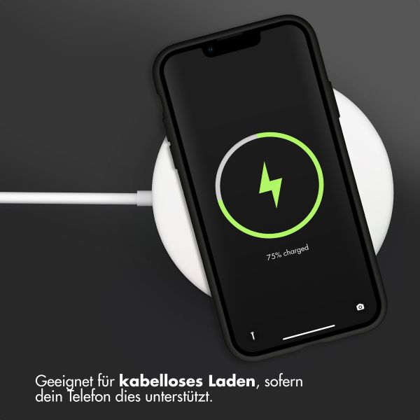 Accezz Liquid Silikoncase Apple iPhone X / Xs - Schwarz