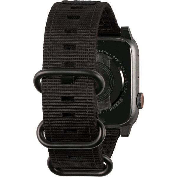 UAG Nato Armband für das  Apple Watch Series 1 t/m 9 / SE (38/40/41 mm) | Series 10 / 11 (42 mm) - Schwarz