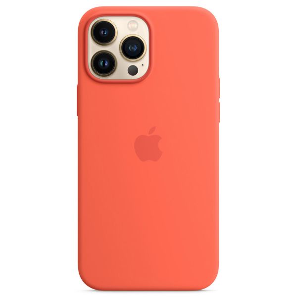 Apple Silikon-Case MagSafe für das iPhone 13 Pro Max - Nectarine