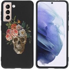 imoshion Design Hülle für das Samsung Galaxy S21 - Flower skull