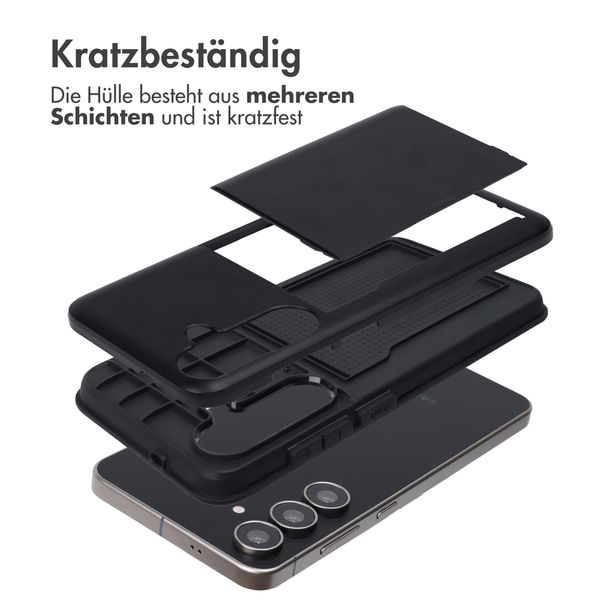 imoshion Backcover mit Kartenfach Samsung Galaxy S25 FE - Schwarz