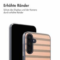 imoshion Design Hülle Samsung Galaxy A35 - Striped Peach Reverse