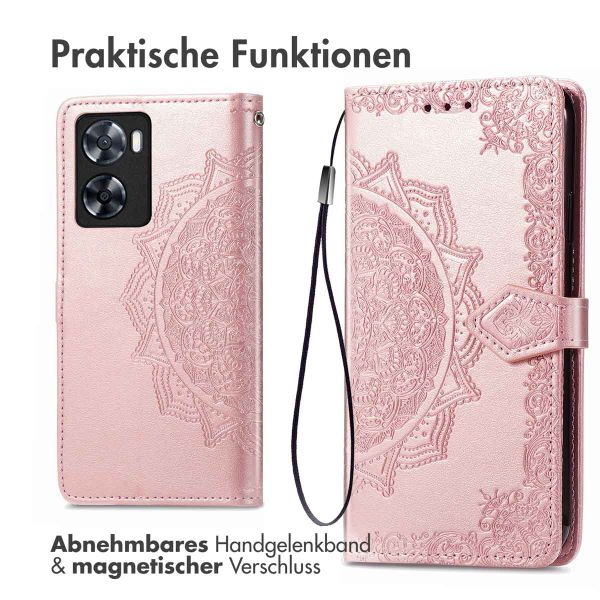 imoshion Mandala Klapphülle für das Oppo A57(s) - Rose Gold