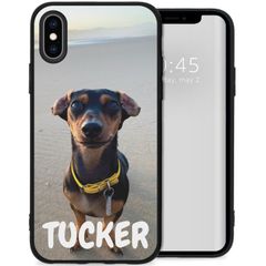 Gestalte deine eigene Apple iPhone Xs / X Gel Hülle - Schwarz