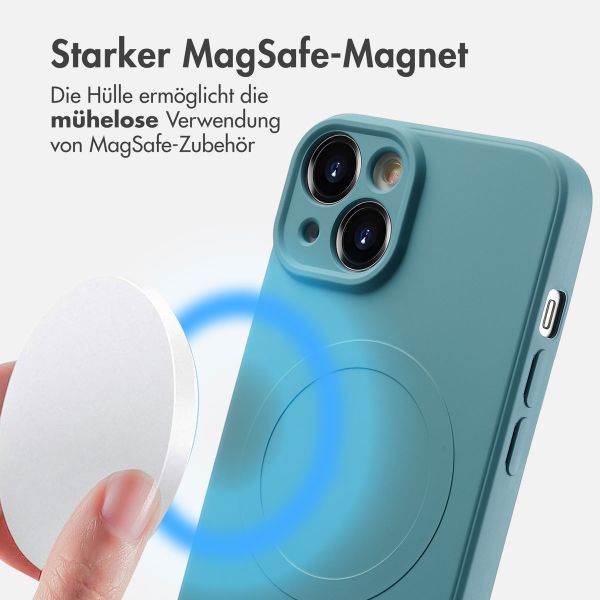 imoshion Color Back Cover mit MagSafe Apple iPhone 14 - Smoke Green