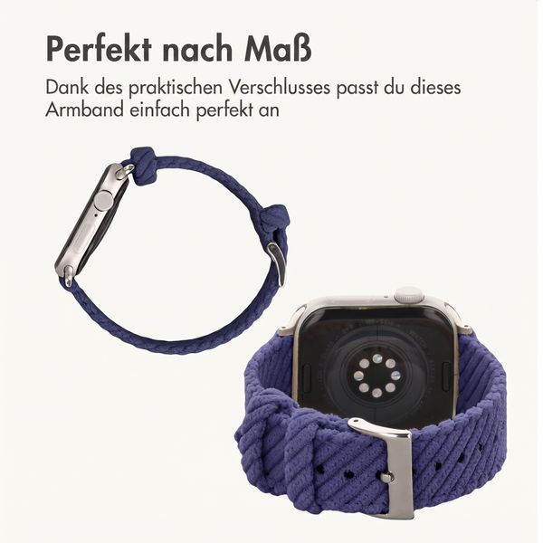 imoshion Corduroy-Band für Apple Watch | 38/40/41/42 mm - Dunkelblau