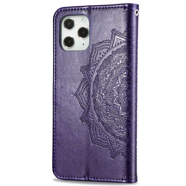 Mandala Klapphülle Apple iPhone 12 (Pro) - Violet