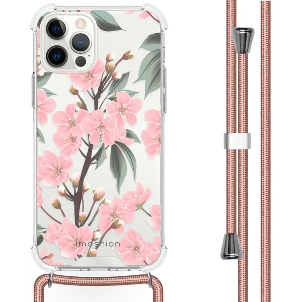 imoshion Design Hülle mit Band für das iPhone 12 (Pro) - Cherry Blossom