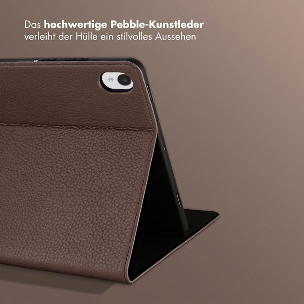 Selencia Riva Klapphülle Samsung Galaxy Tab S11 - Mocha Brown