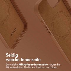 Accezz MagSafe Leather Backcover Apple iPhone 13 - Sienna Brown