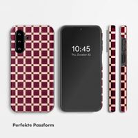 Selencia Vivid Back Cover Samsung Galaxy A18 (4G) / A17 (4G/5G) - Check This Burgundy