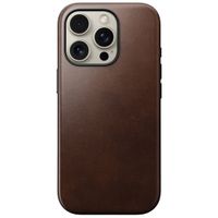 Nomad Modern Horween Leather Case für das Apple iPhone 16 Pro - Rustic Brown