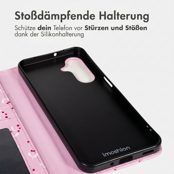 imoshion Design Klapphülle Samsung Galaxy A35 - Blush Berries