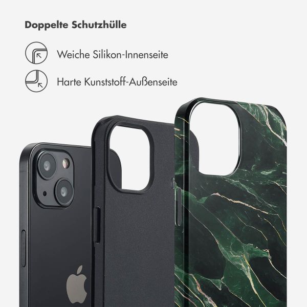 Selencia Vivid Tough Back Cover für das iPhone 13 - Chic Marble Quartz