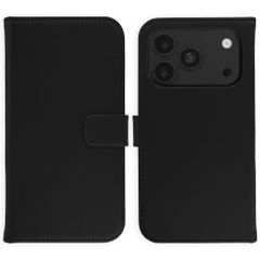 Selencia Echtleder Klapphülle Apple iPhone 18 Pro / 17 Pro - Schwarz