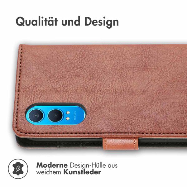 imoshion Luxuriöse Klapphülle OnePlus Nord CE 4 Lite 5G - Braun